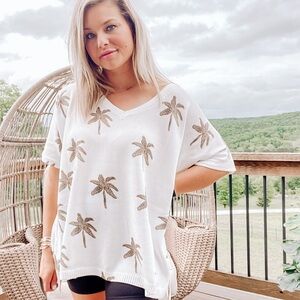 Knit Palm Tree Tunic